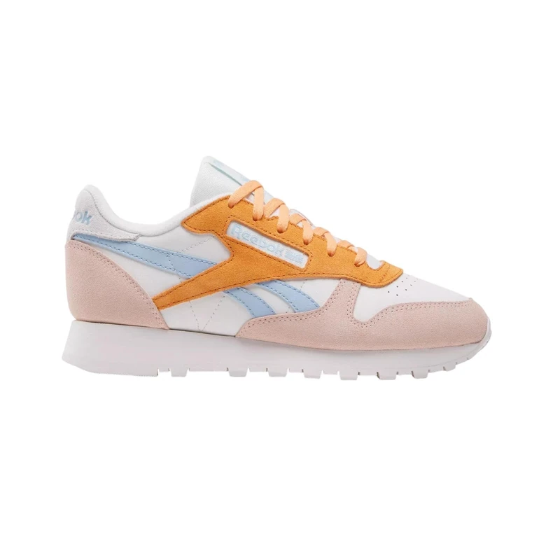 Reebok Classic Leather Chalk/Washed Clay/Soft Blue Female Running Shoes - Image 1