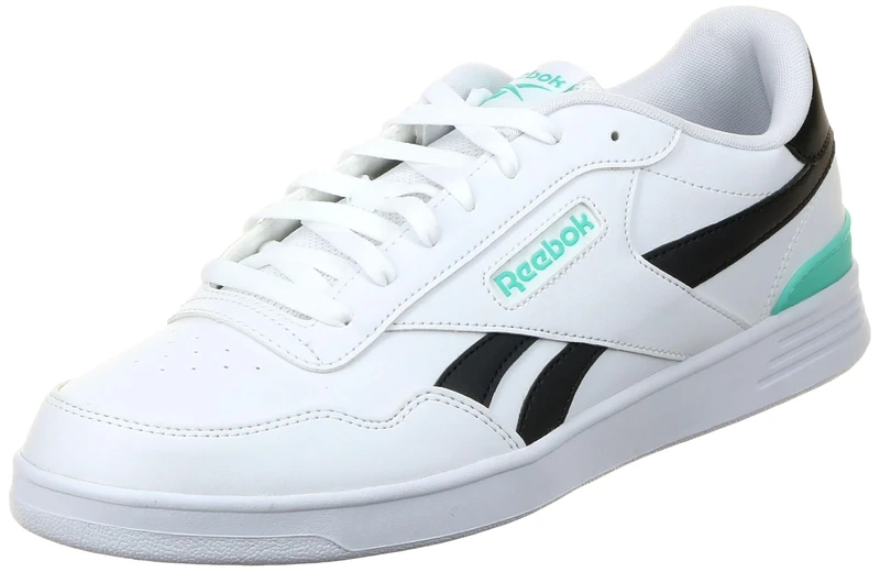Reebok Court Advance Clip White/Black/TEAMTEAL Unisex Tennis Shoes