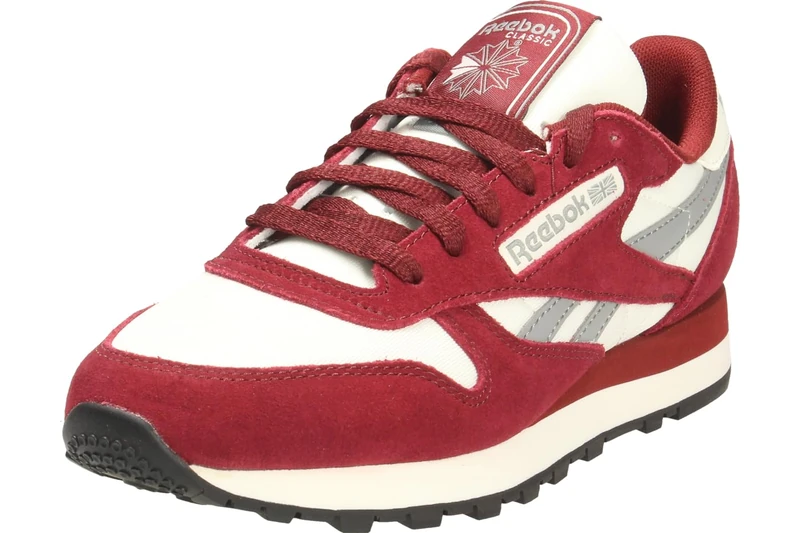 Reebok Classic Leather Rich Maroon/Chalk/Grey 3 Unisex Running Shoes