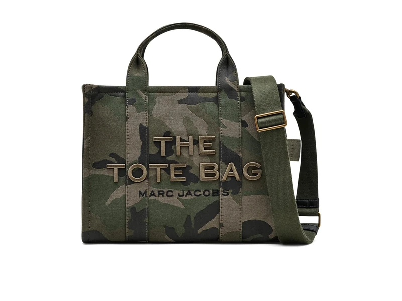 MARC JACOBS Women's The MEDIUM Tote Bag, Camo Multi