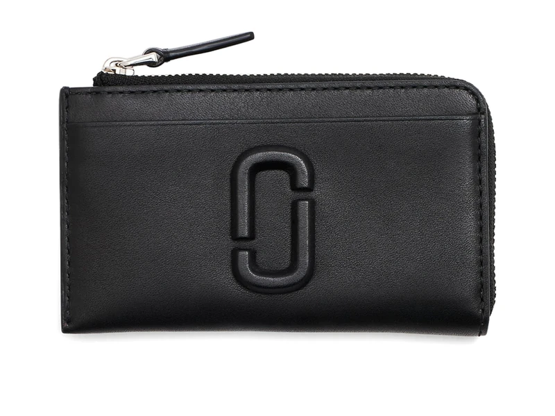 MARC JACOBS Women's The TOP Zip Multi Wallet, Black, ONE Size