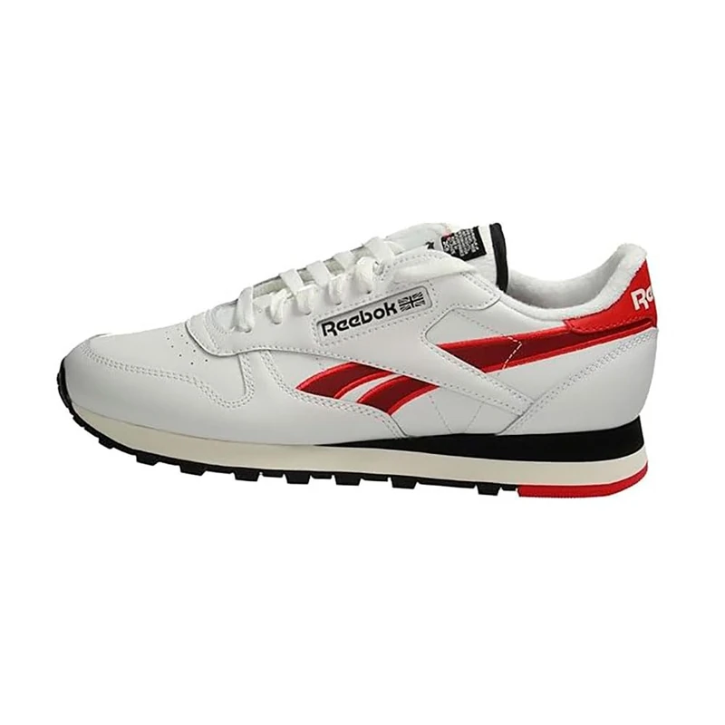 Reebok Classic Leather White/VECTORRED/Black Unisex Running Shoes