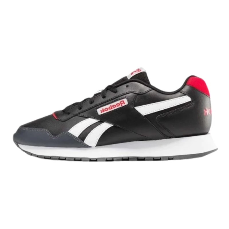 Reebok Glide Black/White/Vector RED Unisex Running Shoes