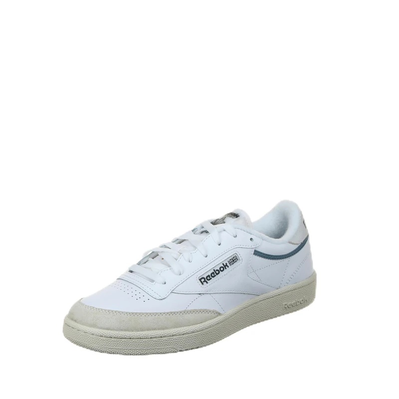 Reebok Club C 85 Chalk/WEATHEREDWHITE/VINTAGECH Unisex Tennis Shoes