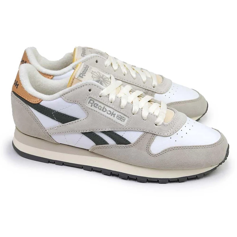 Reebok Classic Leather White/Moonstone/Grey 5 Unisex Running Shoes