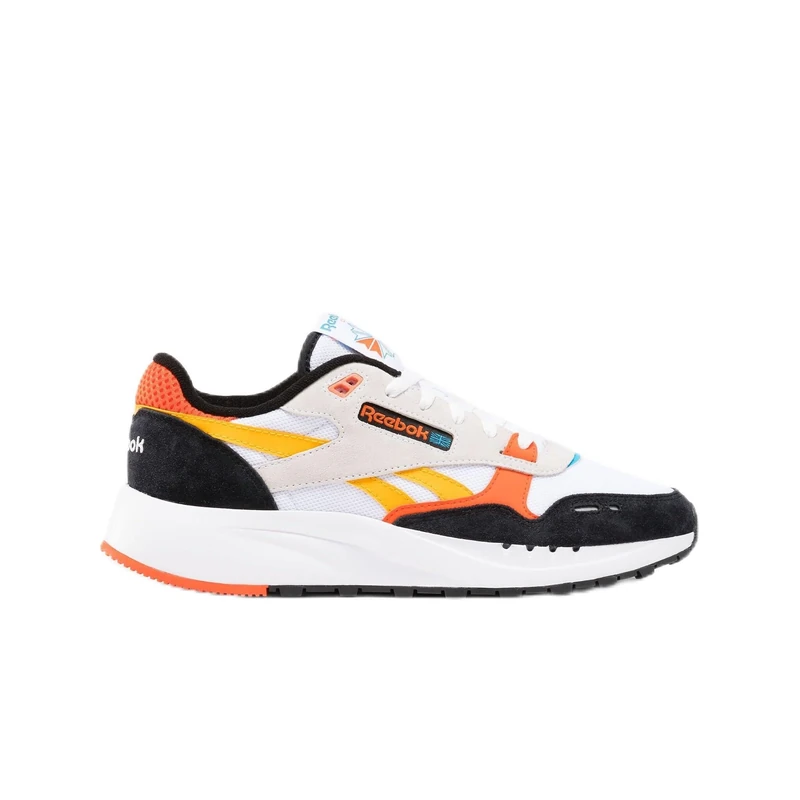 Reebok Classic Leather 2400 White/Black/Pump Orange Unisex Running Shoes