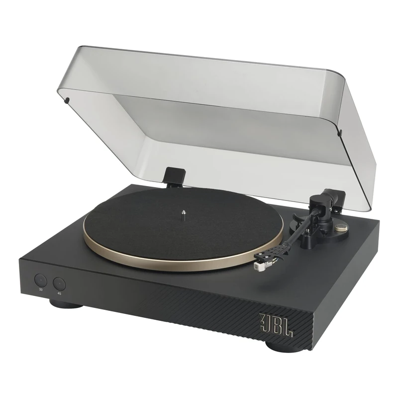 JBL Spinner Bluetooth AptX-HD Record and Vinyl Player for Speakers and Headphones - Black/Gold - JBLSPINNERBTGLDEU