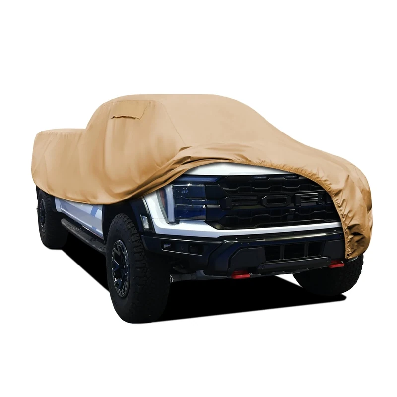 JURMON Heavy Duty Outdoor Car Cover Custom Fit for Ford F150, Windproof All Weather Waterproof Sun Rain UV Dust Snow Protection Outdoor Car Covers
