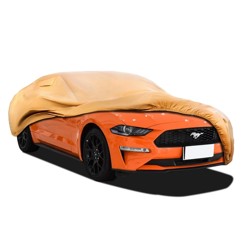 JURMON Heavy Duty Outdoor Car Cover Custom Fit for Ford Mustang, Windproof All Weather Waterproof Sun Rain UV Dust Snow Protection Outdoor Car Covers