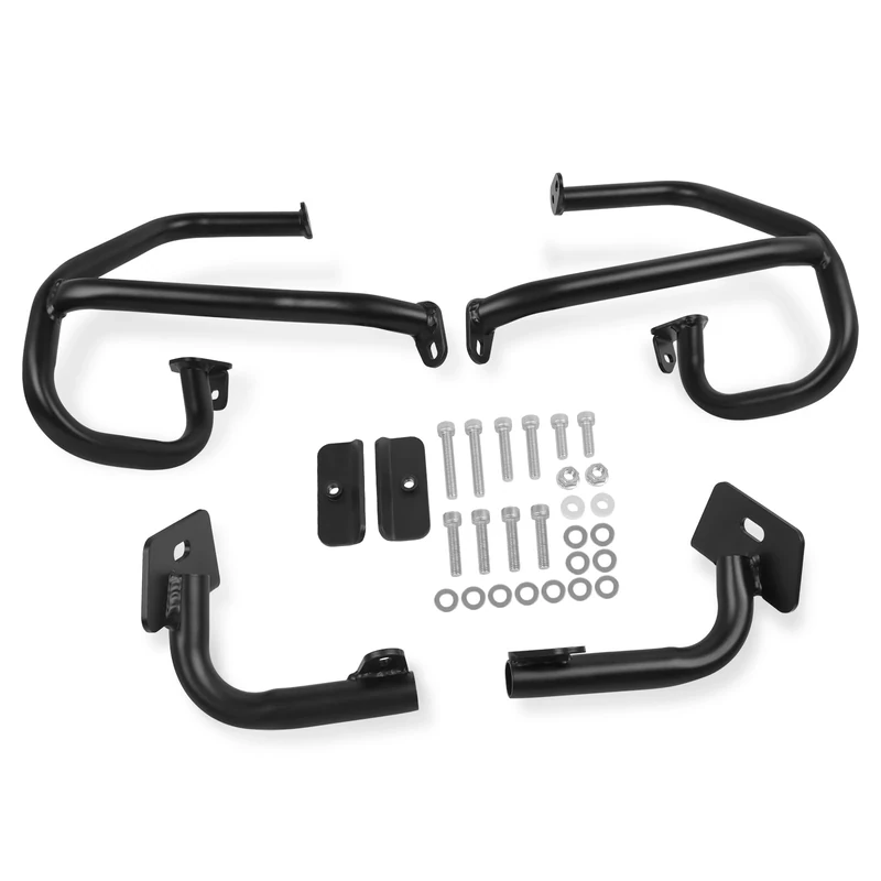 CHIFUN Motorcycle Rear Crash Bars Saddlebag Guard Rails Replacement for Honda Goldwing 1800 GL1800 2021 2022 2023 Black Steel Motorcycle Rear Frame Fender Protection