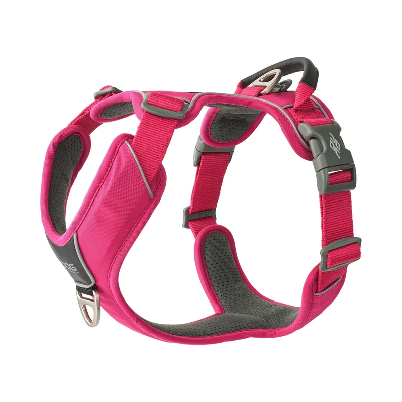 DOG Copenhagen Comfort Walk Pro 3.0 Dog Harness - Top and Front Clip Training Harness with Handle - For Small and Large Dogs - Padded for Comfort - Reflective Trims - No Pull, Wild Rose, L