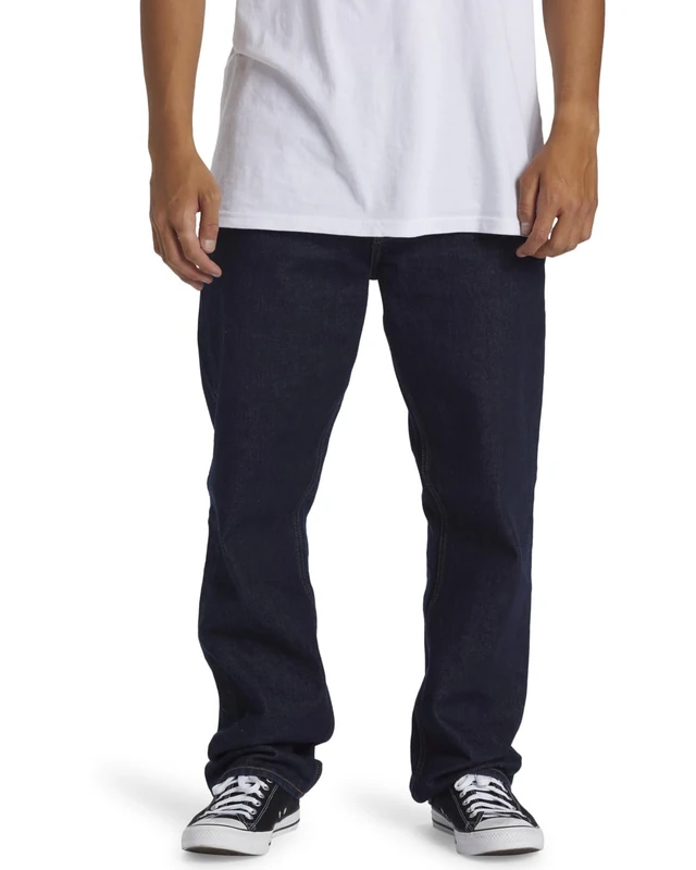 Quiksilver Straight Fit Jeans Modern Wave Rinse Men Blue 31/34