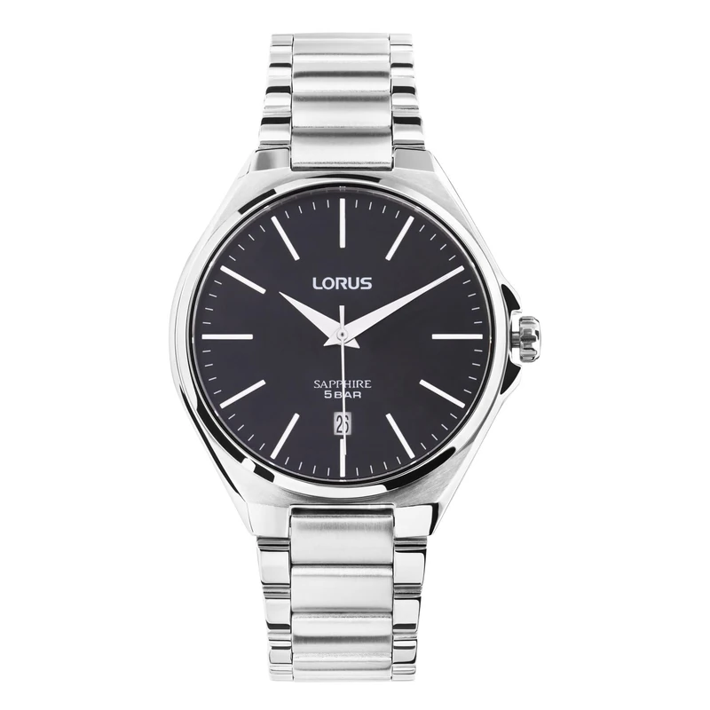 Lorus RS945DX9 Men's Analogue Quartz Watch with Stainless Steel Strap, Silver