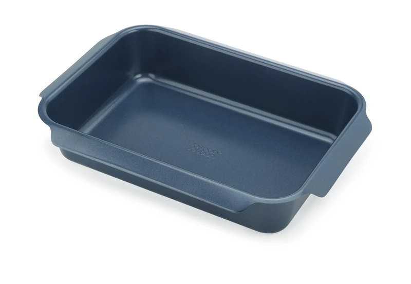 Joseph Joseph Nest Oven Tray, Carbon Steel Roasting tin with Non-Stock Coating, Easy-Pull Handles, 41cm x 30cm x 8cm - Blue