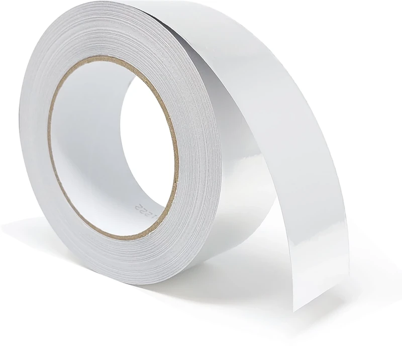 ArmaKit Aluminium Foil Tape, 48mm (2") x 50m, Extra Long Roll - Self Adhesive Heat Reflective Insulation Tape - Loft Insulation Joining Tape, Radiator Foil