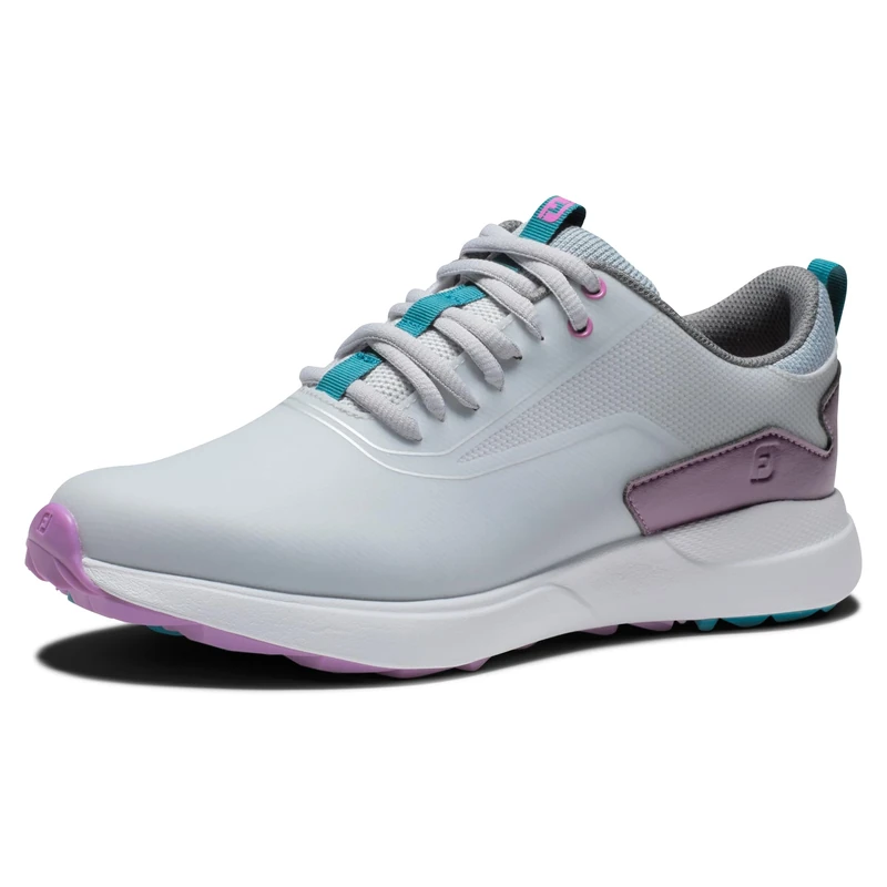 FootJoy Performa Grey/White/Purple, 4.5 UK Wide