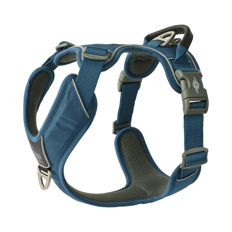 DOG Copenhagen Comfort Walk Pro 3.0 Dog Harness - Top and Front Clip Training Harness with Handle - For Small and Large Dogs - Padded for Comfort - Reflective Trims - No Pull, Ocean Blue, L