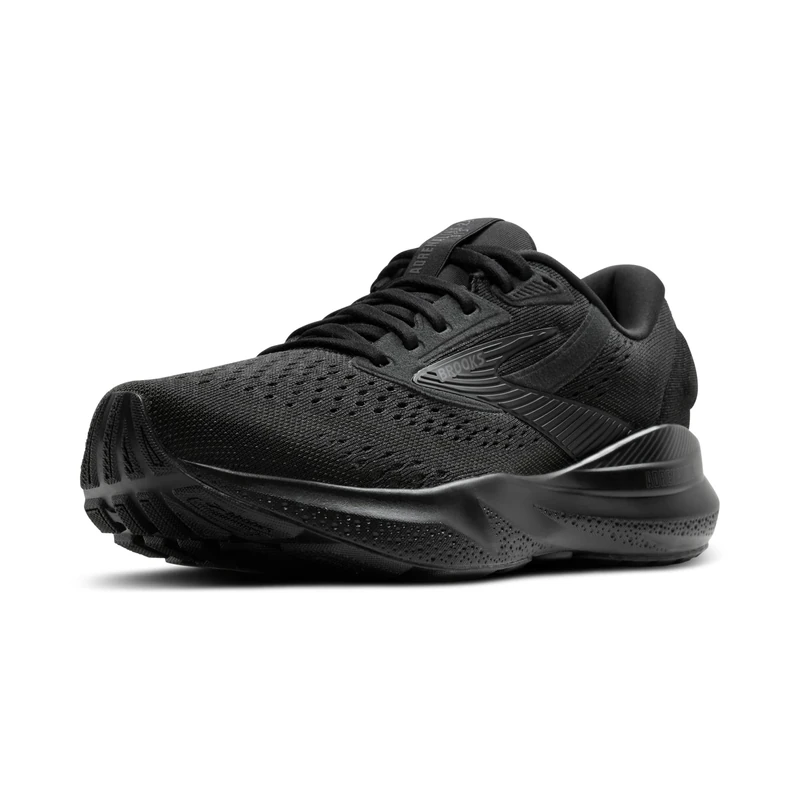 BROOKS Mens Adrenaline Gts 24 Sneaker, Black Black Ebony, 8.5 UK