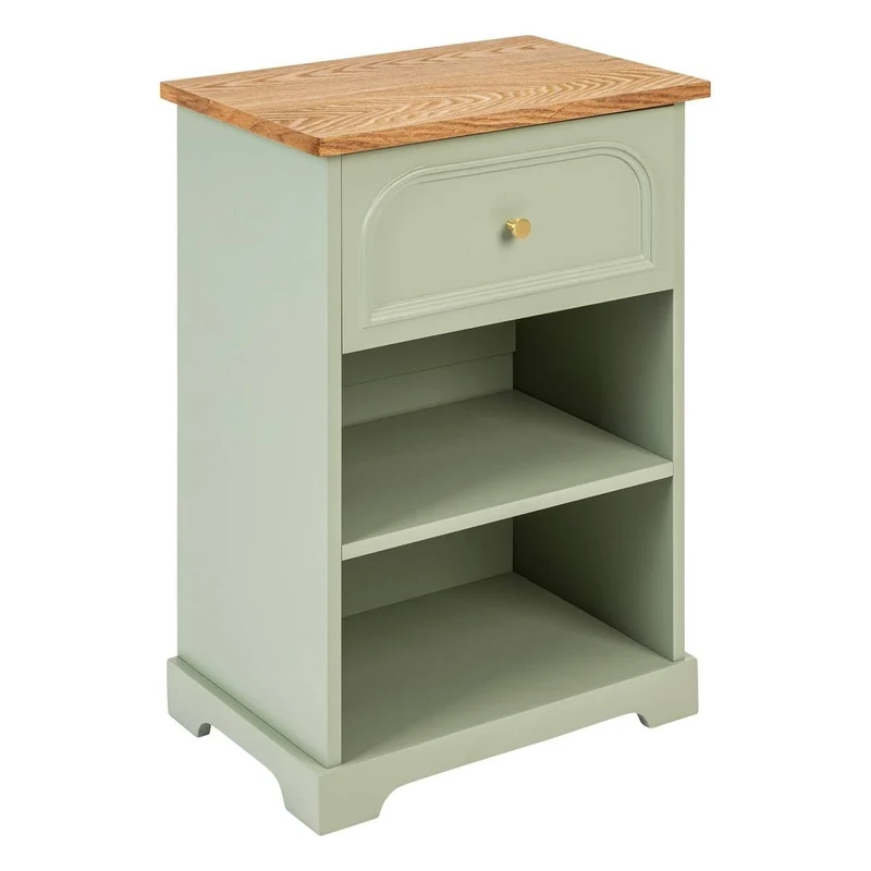 ATMOSPHERA CREATEUR D'INTERIEUR Bedside Table 'Mohéa' Celadon Green H.67 cm - Image 1