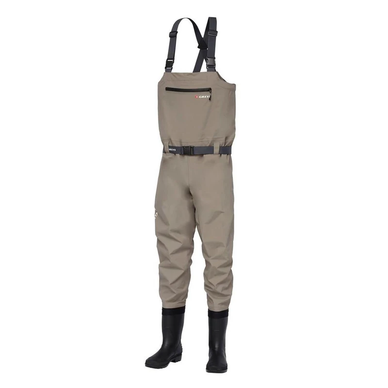 Greys Fin Bootfoot Fishing Waders | Breathable Waterproof Fly Fishing & Hunting Chest Waders for River, Lake and Coastal | Integrated Boots | Adjustable Suspenders | M | UK 7-7.5 | EU 40/41