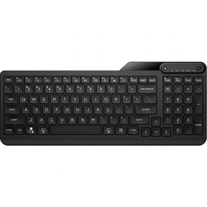 HP 460 Bluetooth Multi-Device Keyboard (12 Programmable Keys, Liquid Spill Resistant, Quick Sync, Adjustable Tilt, Spanish QWERTY Keyboard) Black