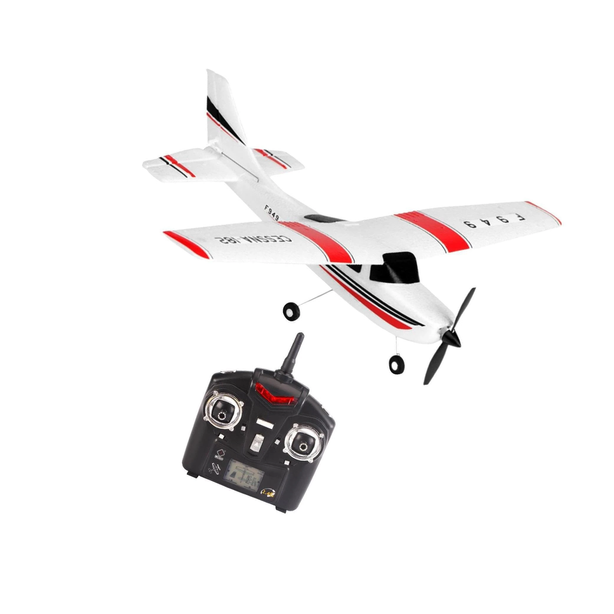 RCGOFOLLOW Premium WLtoys F949 3Ch 4GHz RTF CESSNA-182 Aircraft RC Radio Controlled Plane