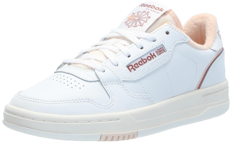 Reebok Phase Court White/White/Pink Female Tennis Shoes