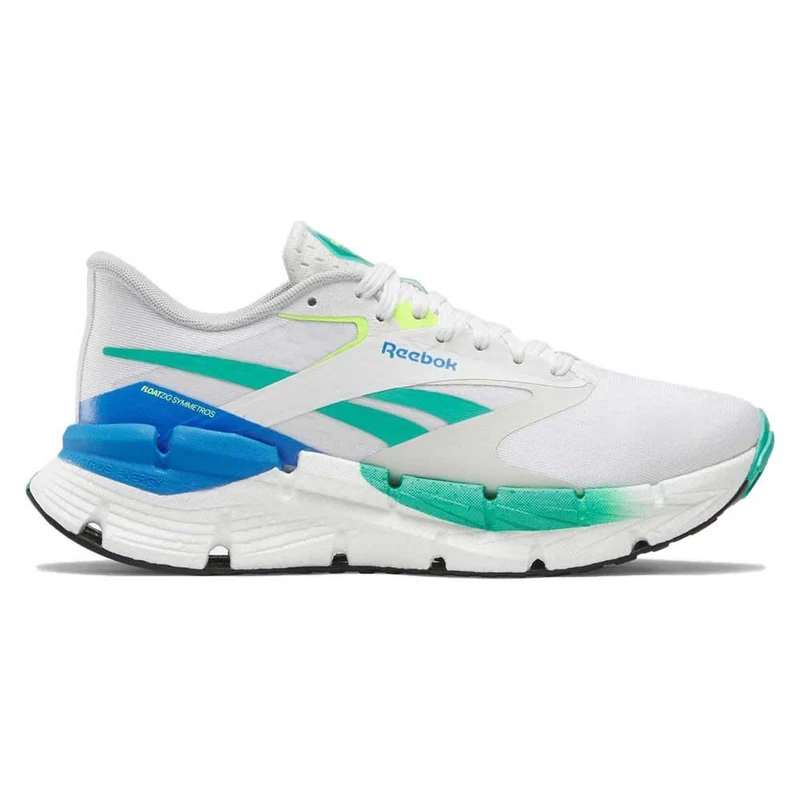 Reebok FLOATZIG SYMMETROS White/UNLEASHEDGREEN/KINEBLUE Female Running Shoes