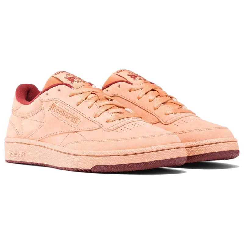 Reebok Club C 85 Clay/WASHEDCLAY/RICHMAROON Unisex Tennis Shoes Beige