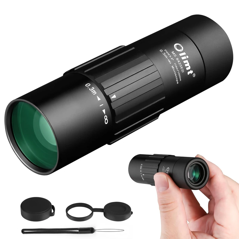 OLIMT 8x25 Monocular Telescope Mini Monocular Compact Monoculars for Adults