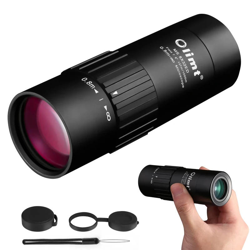 OLIMT 8x32 Monocular Telescope Mini Monocular Compact Monoculars for Adults