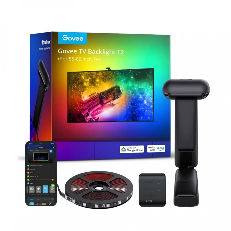 Govee H605C RGB LED Strip Light for 75-85 inch TV with Wi-Fi and Bluetooth Control - Image 1