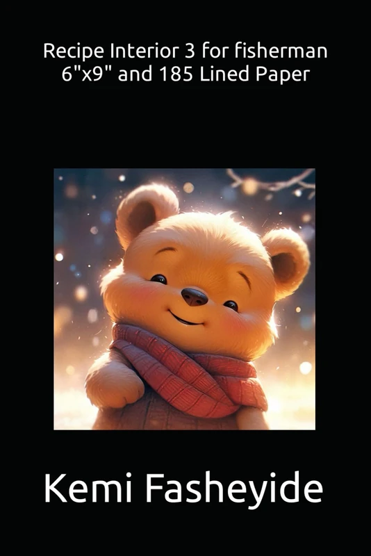 Recipe Interior 3 for fisherman 6"x9" and 185 Lined Paper