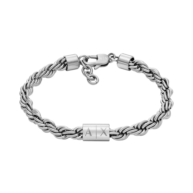 Armani Exchange Men's Stainless Steel Chain Bracelet, AXG0123040