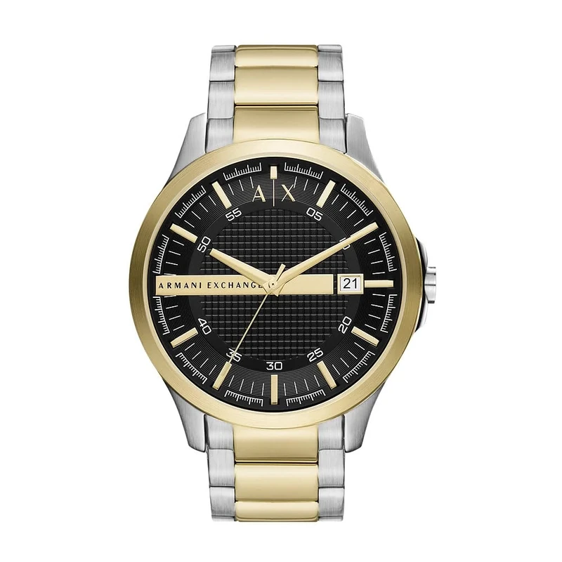 Armani Exchange Watch For Men, Quartz Movement and 46mm Case Size with Stainless steel, Leather or Silicone strap
