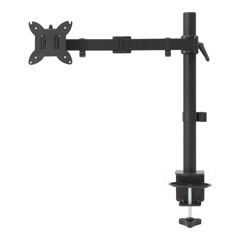 Amazon Basics Adjustable Single Computer Monitor Arm Mount, Holds Monitors up to 32 Inches (81.3 cm), Black