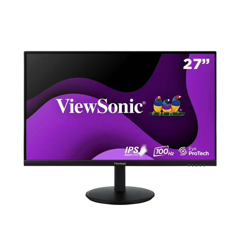 ViewSonic VG2709-2K-MHD-2 27" QHD SuperClear IPS LED Monitor, 2 HDMI, DisplayPort, speakers and full ergonomic stand, VRR, HDR10