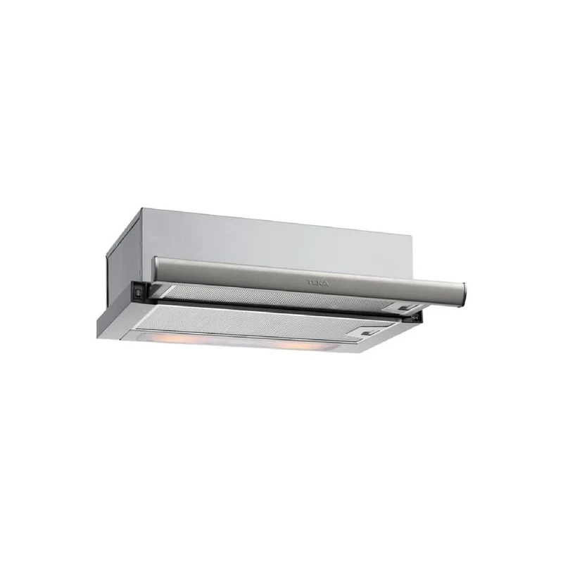 Teka TL 7420.2 – Extractor Hood 70 cm, Extendable Kitchen Extractor, 2 Speeds + Intensive, Telescopic or Extra Flat Hood, Mechanical Controls and LED Lighting, Stainless Steel Colour