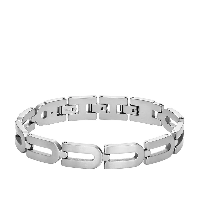 Fossil Men's Heritage D-Link Chain Stainless Steel Chain Bracelet, JF04692040