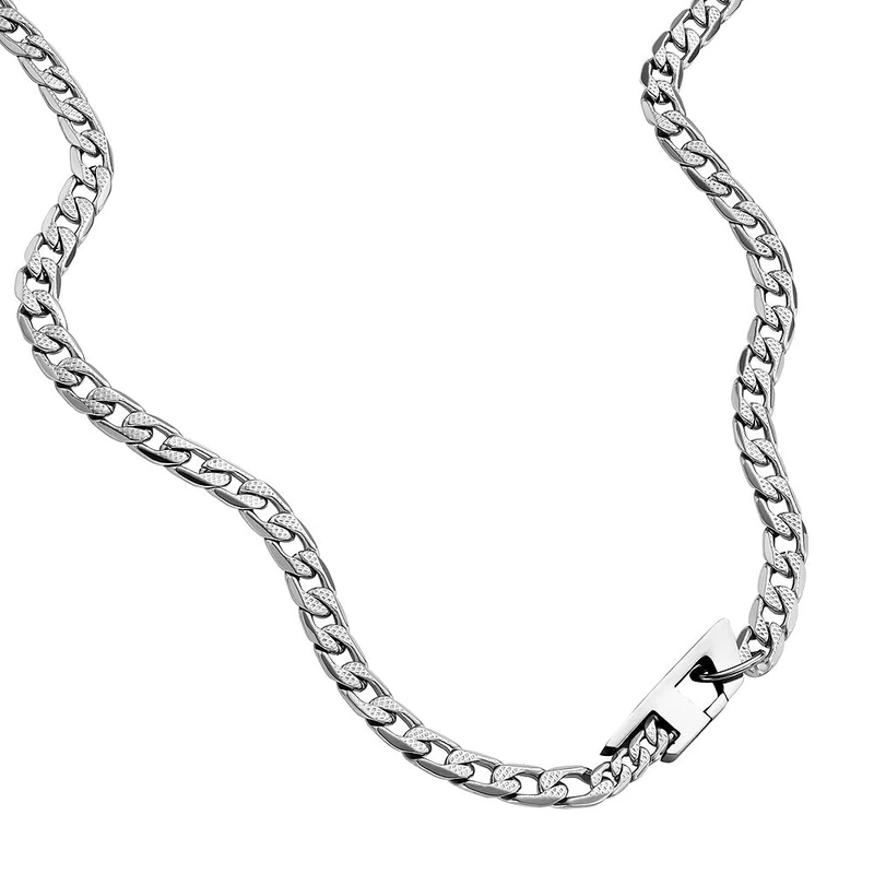 Diesel Men's Stainless Steel with lobster clasp closure Chain necklace