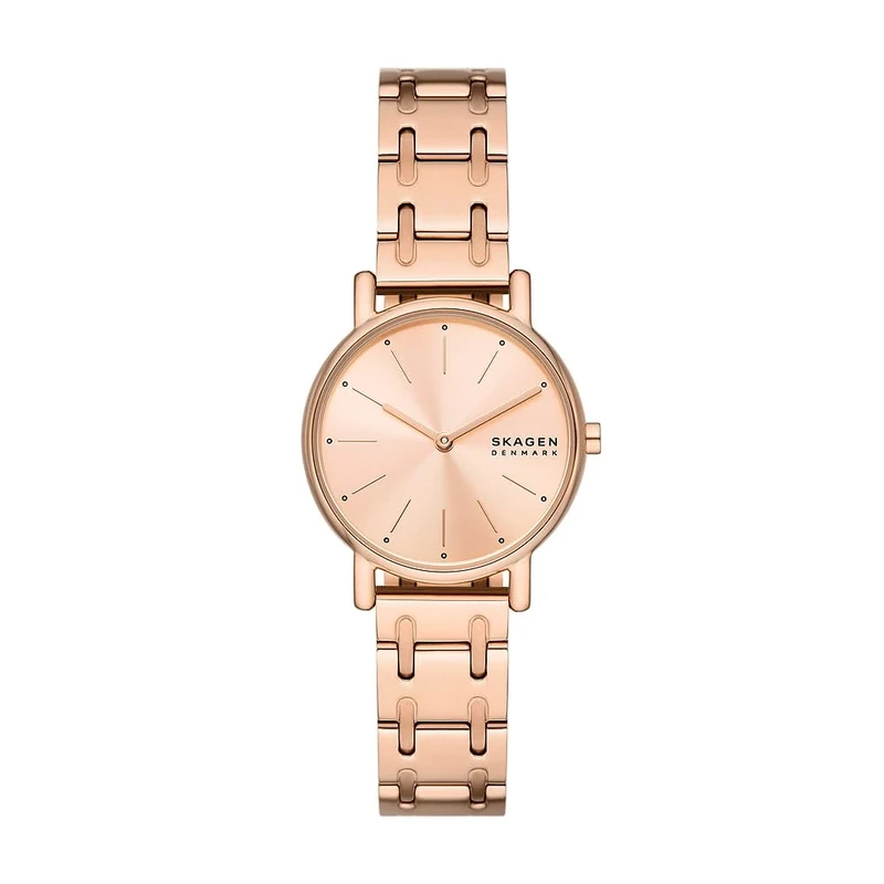 Skagen Women's Watch Signatur Lille Two-Hand, Rose Gold Stainless Steel, SKW3125