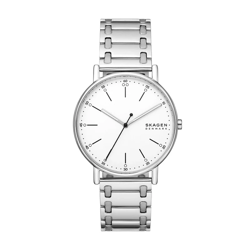 Skagen Men's Watch Signatur Three-Hand, Silver Stainless Steel, SKW6912