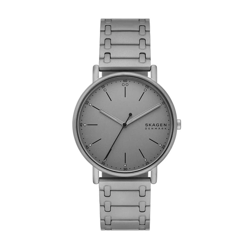Skagen Men's Watch Signatur Three-Hand, Grey Stainless Steel, SKW6913