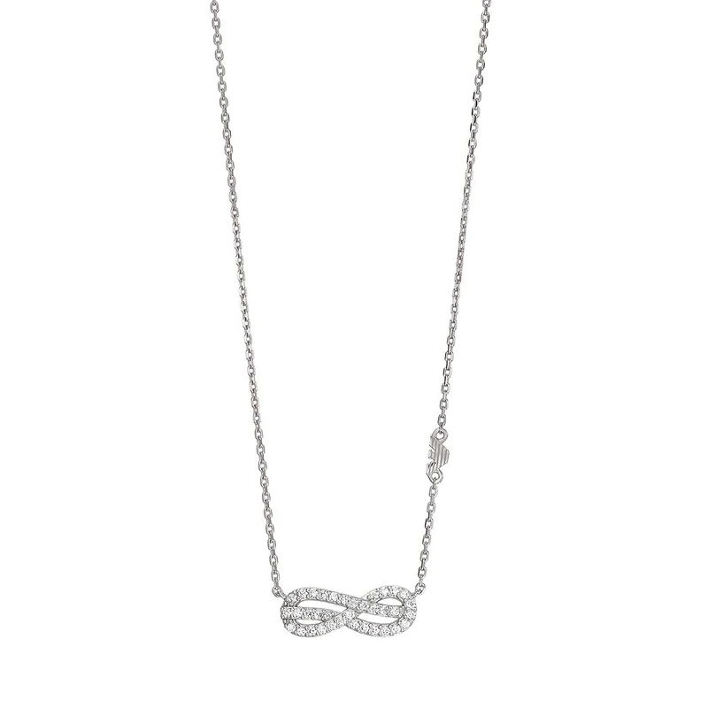 Emporio Armani Women's Sterling Silver Station Necklace, EG3597040