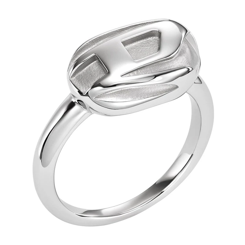 Diesel Men's Stainless Steel Signet Rings