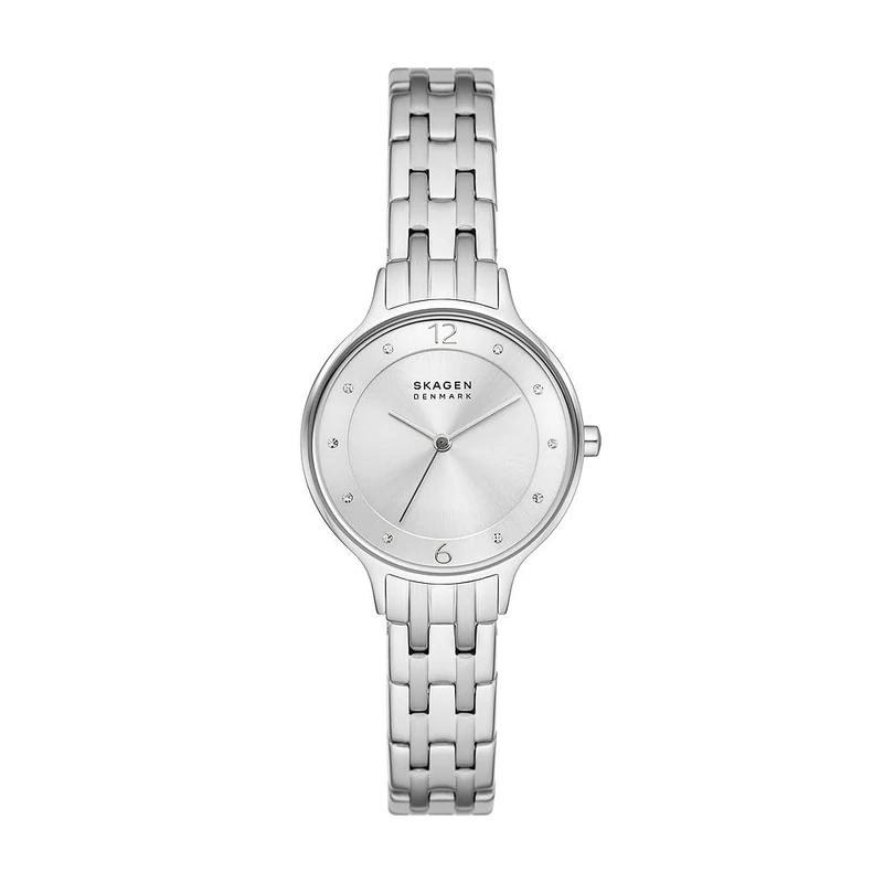 Skagen Women's Watch Anita Lille Three-Hand, Silver Stainless Steel, SKW3126