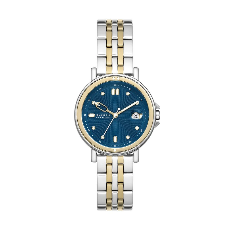 Skagen Women's Watch Signatur Lille Sport Three-Hand Date, Two-Tone Stainless Steel, SKW3137 - Image 1