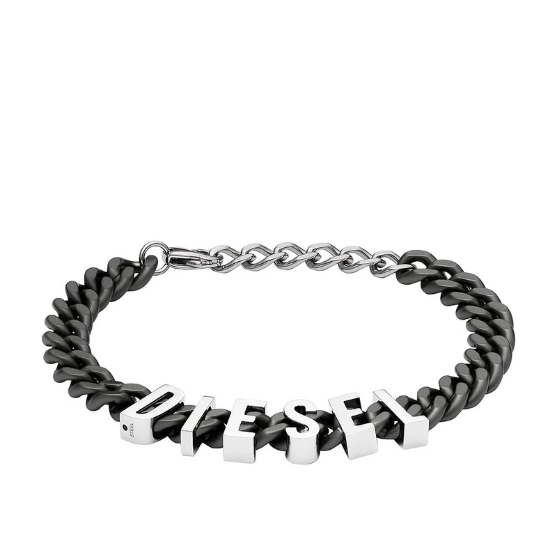 Diesel Men's 2 tone Stainless steel with lobster clasp closure bracelet
