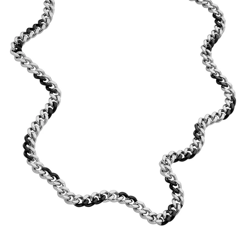 Diesel Men's 2 tone Stainless Steel with lobster clasp closure Chain necklace