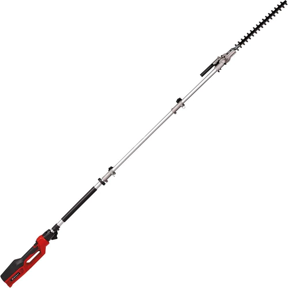 Einhell Electric Long Reach Hedge Trimmer 900W, Lightweight 4.5Kg, 2M Pole (2.6M Reach), Safe and Easy to Use Tiltable Cutting Head GC-HH 9046